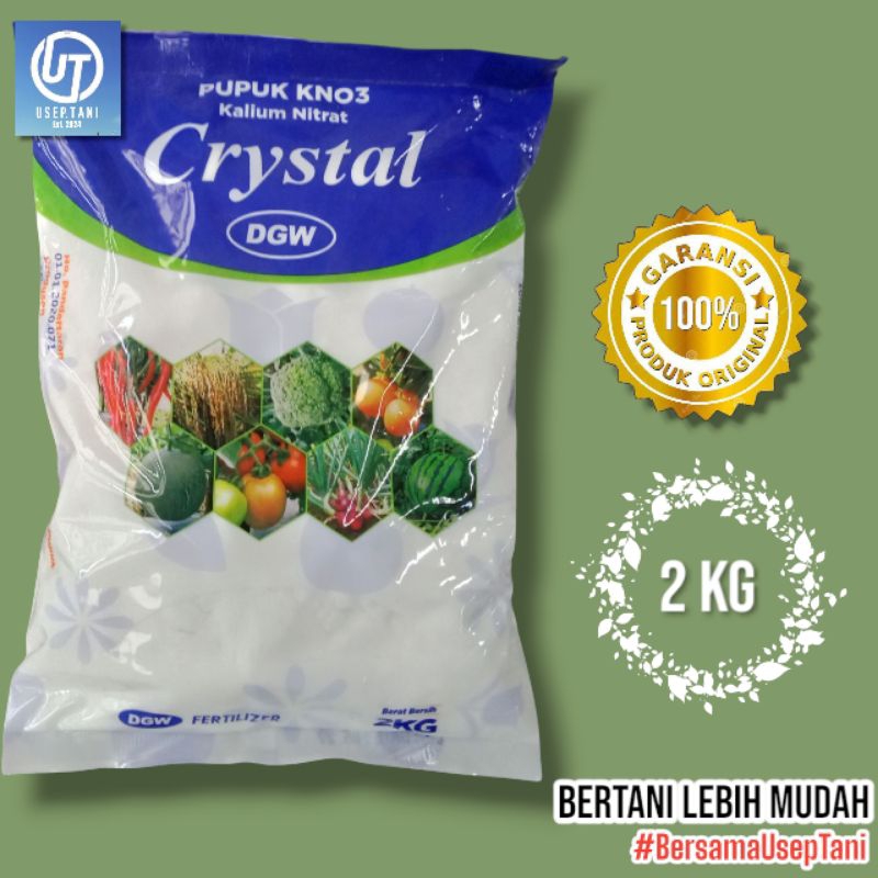KNO3 PUTIH KRISTAL DGW KEMASAN PABRIK 2 KG PUPUK KNO3 DGW