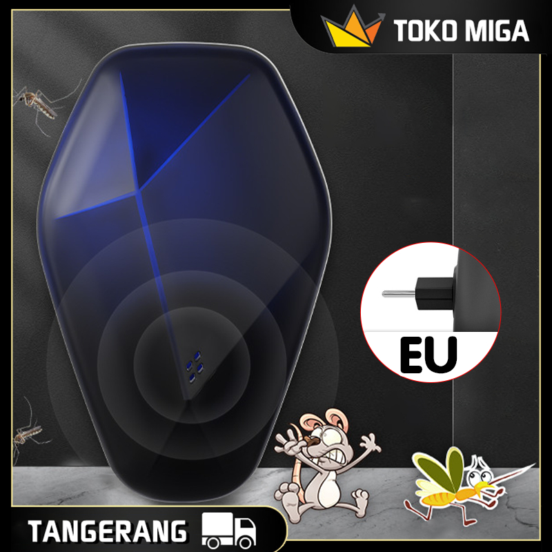 110V-230V Pengusir Tikus Elektrik Portabl EU Alat Usir Tikus Anti Tikus Suara Ultrasonic Pengusir Ti