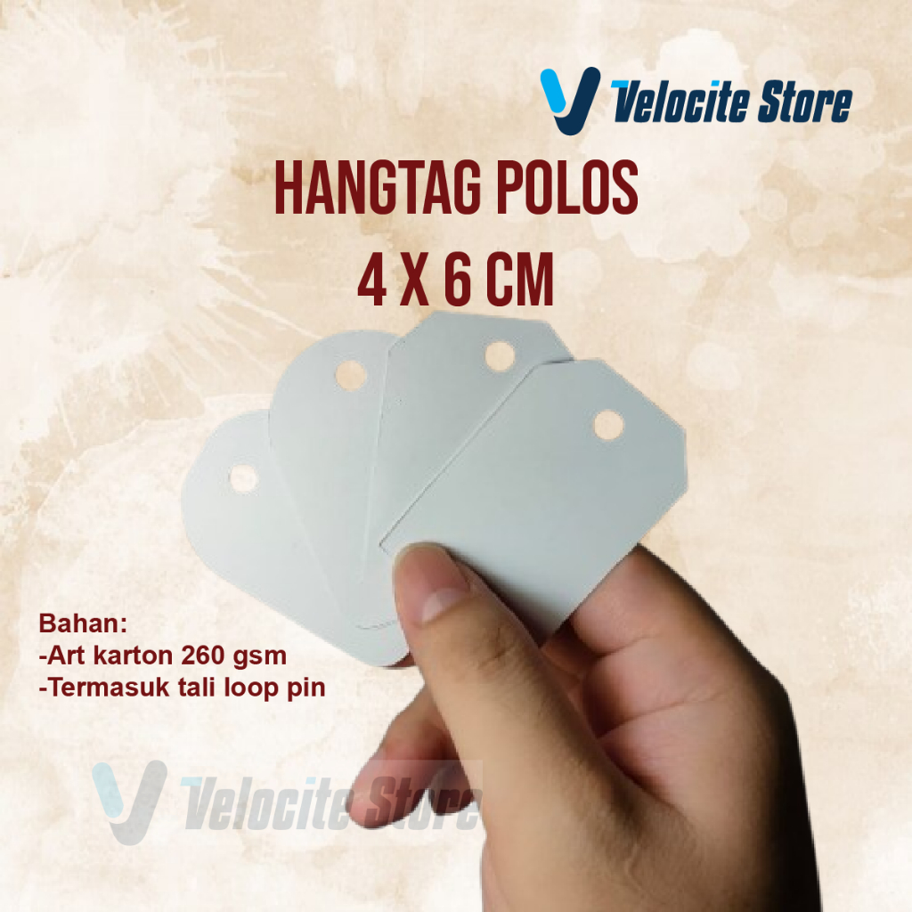 

Hangtag Polos Putih 4x6 cm