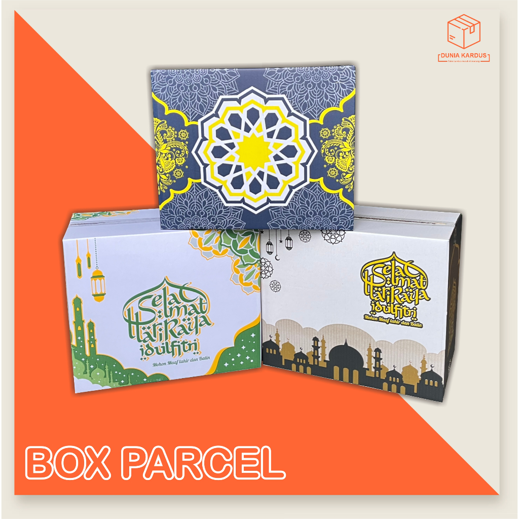 

Kardus Parcel 40x25x33 cm Kardus | Parcel | Lebaran | idul Fitri | sembako | hampers | eid mubarak | packaging lebaran