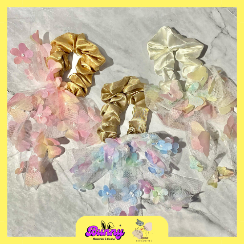 IKAT RAMBUT SCRUNCHIE SYAL FASHION KOREA