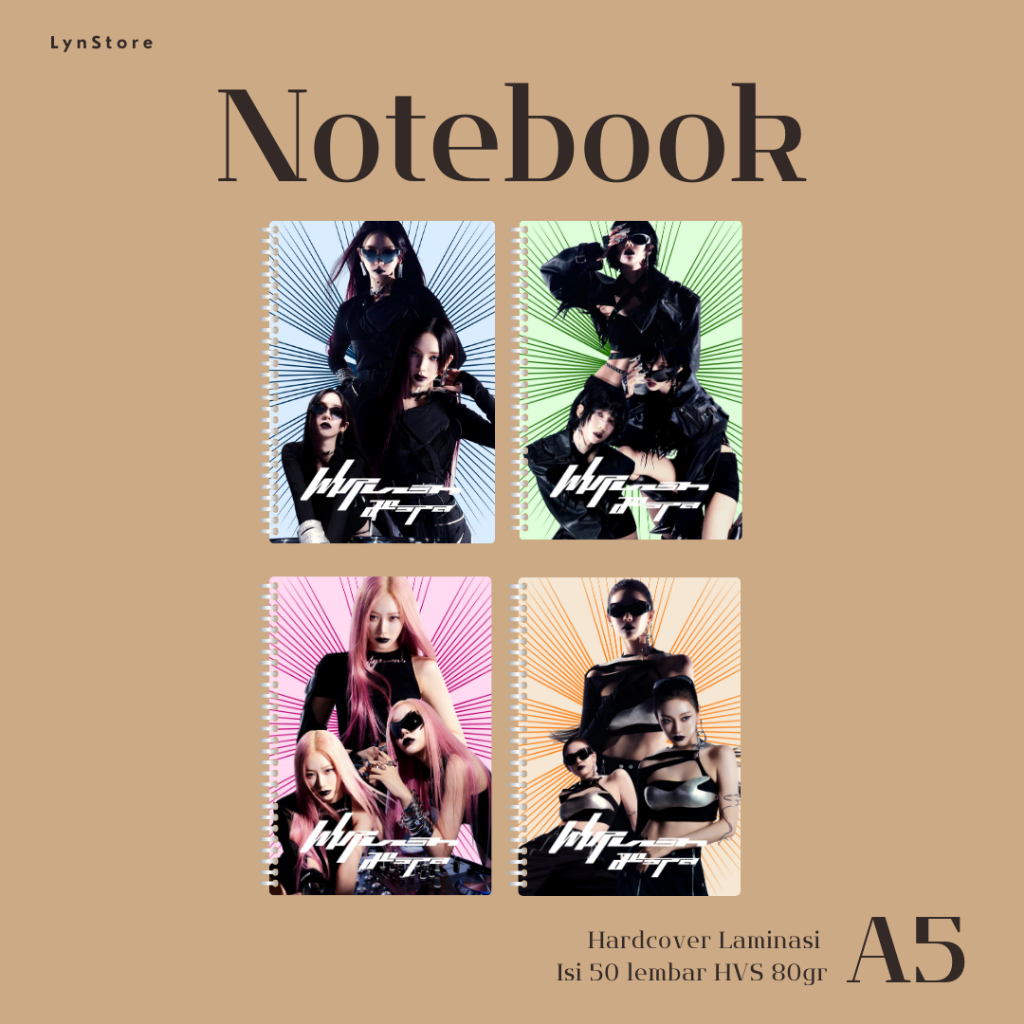 

(LS_037) Notebook Kpop A5 Hardcover AESPA Whiplash - Unstoppable Beat (Isi 50 Lembar Hvs + Hardcover Laminasi 2 Sisi) Buku Tulis Catatan Notebook Ring A5 Hardcover Laminasi / Notebook Journal A5 Hardcover / Spiral Buku Agenda A5 Hardcover Laminasi