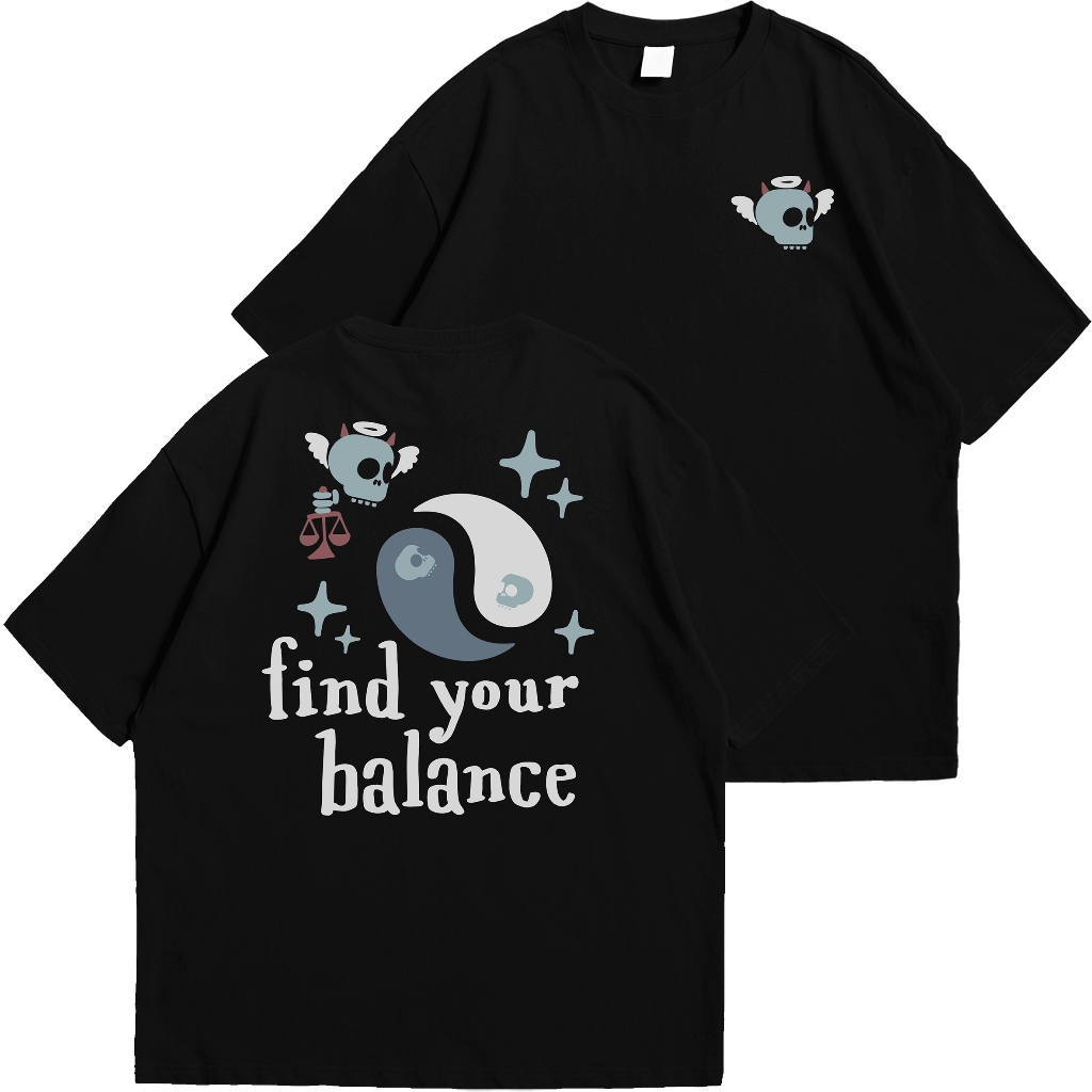 BAYARCOD T-Shirt 24s Cotton Combed Streetwear - Balance - Unisex