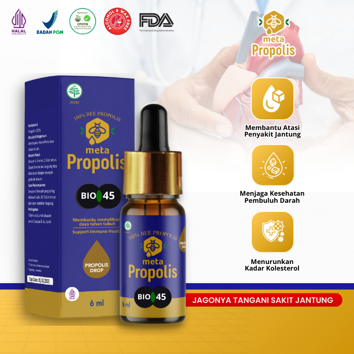 META PROPOLIS Bio 45 Bantu Menjaga Kesehatan Jantung