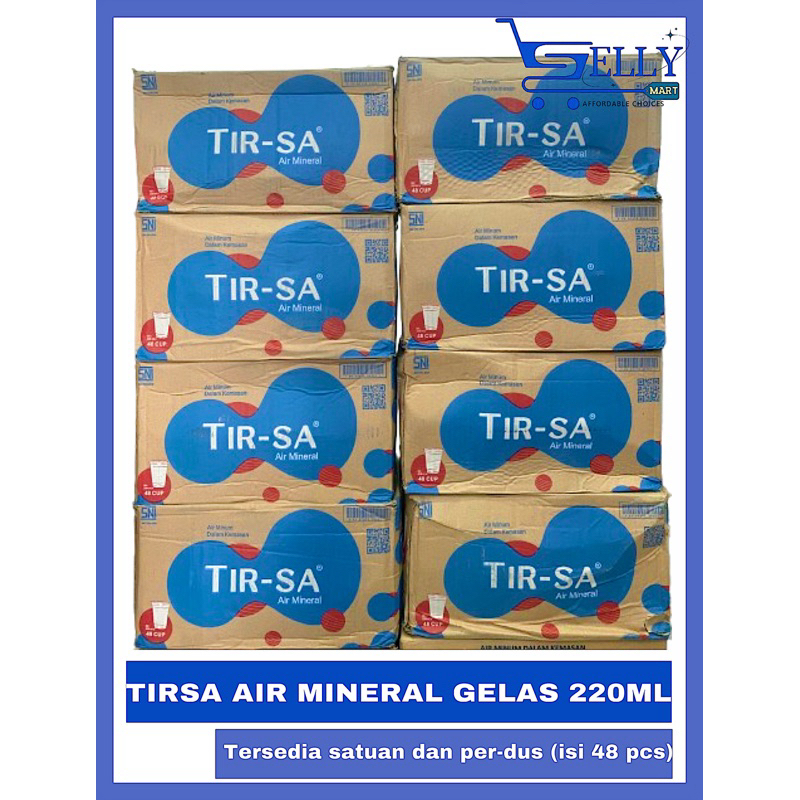 

TIRSA AIR MINERAL GELAS 220ML ISI 48 PCS (SATUAN DAN DUS)