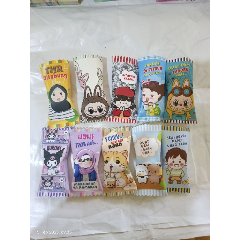 

10pcs AMPLOP CANDY [AMPLOP LEBARAN PERMEN]