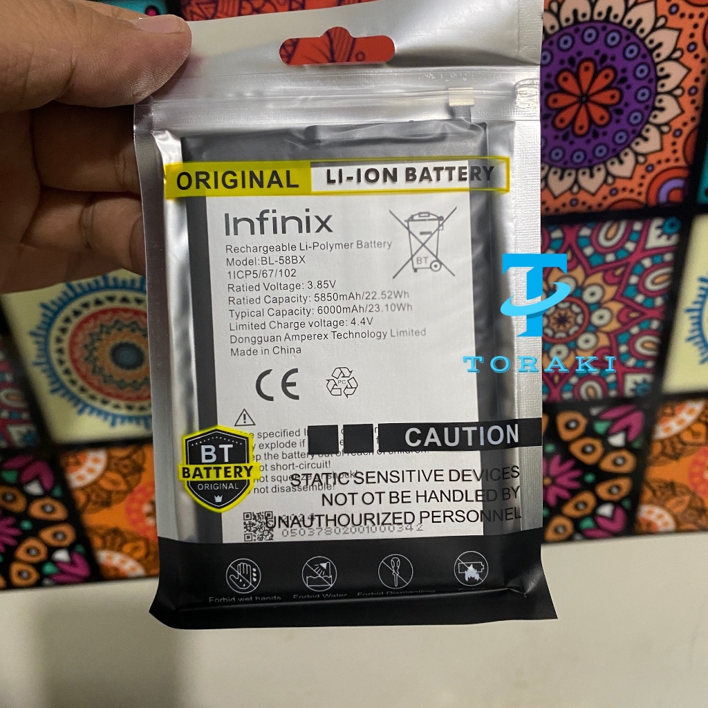 [ 6000MAH ] Baterai Infinix Hot 9 Play / X680 / X680b - Hot9 Play [COD] Original Battre Batere Bater