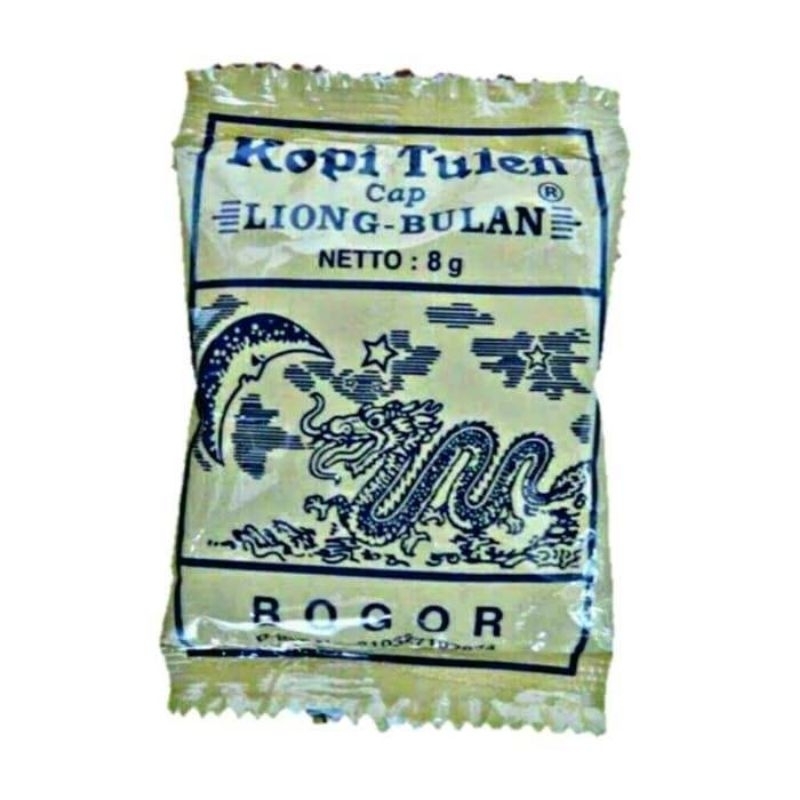 

KOPI LIONG TULEN - kopi cap Liong Bulan tanpa Gula 1 renceng / 10 pcs