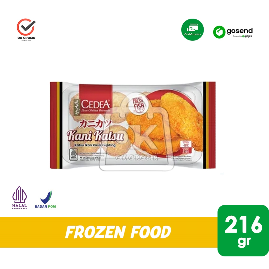 

Cedea Kani Katsu 216gr Katsu Ikan Rasa Kepiting (KHUSUS INSTANT)