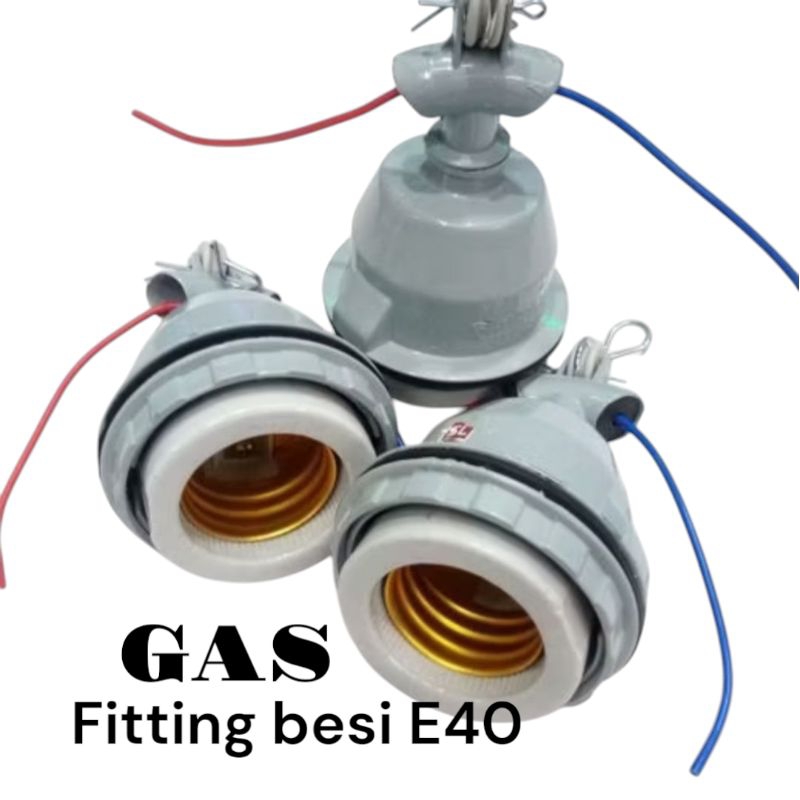 Fitting besi E40 keramik/Fitting lampu jalan E40