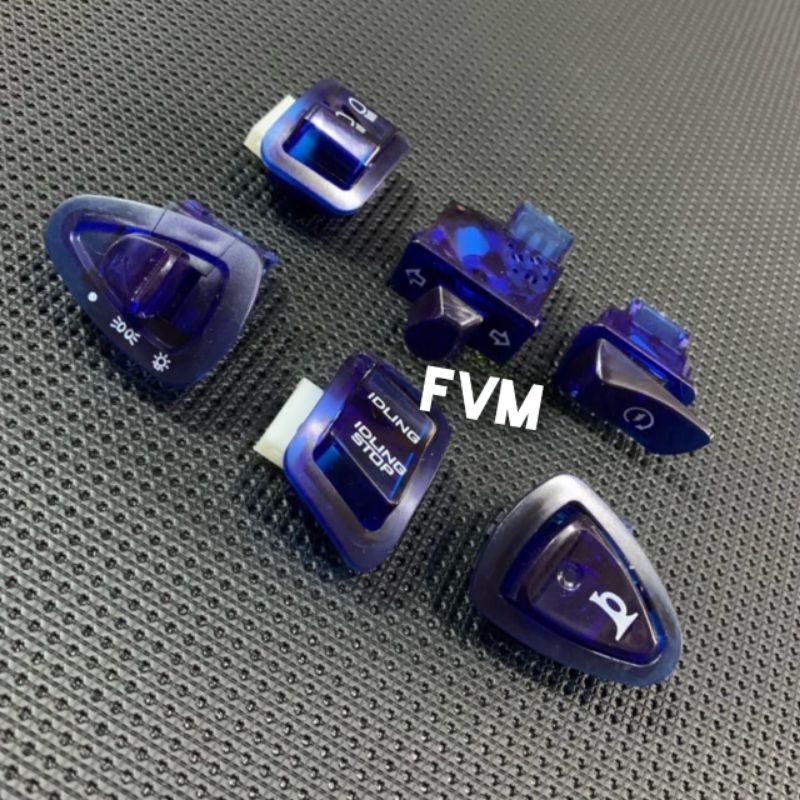 Tombol saklar transparan vario 125 techno - vario 125 CBS lama -  vario 125 Fi - Beat ESP