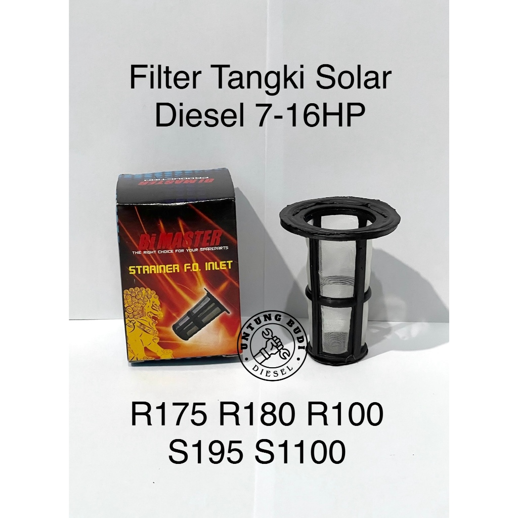 Filter Tangki Solar R175 R180 R100 S195 S1100 Elemen Fuel Tank Strainer Diesel 7 8 10 12 16HP