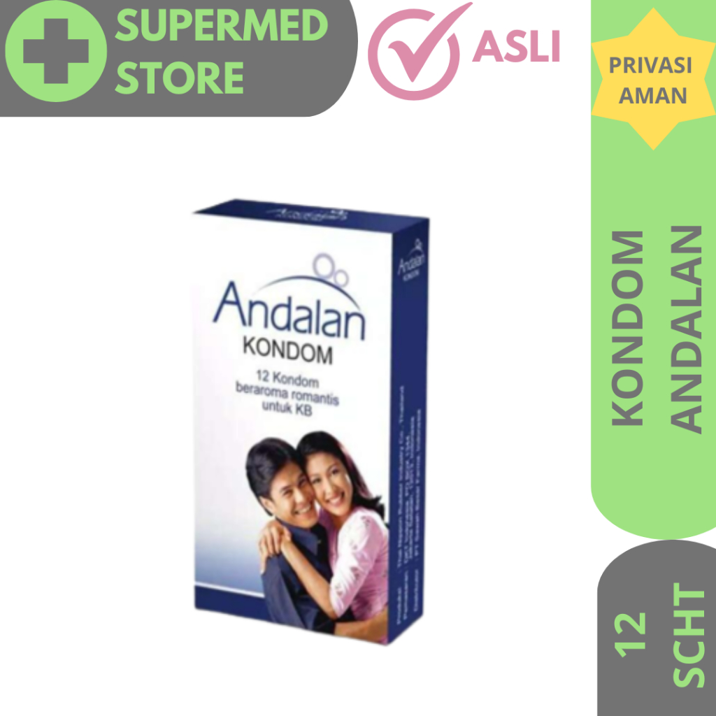 Kondom Andalan Isi 12 Sachet / Alat Kontrasepsi / Kondom Bintil Bergerigi
