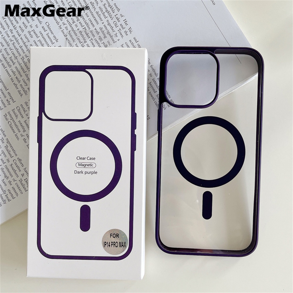 [ CASE MAGSAFE IPHONE 13 | 13 PRO | 13 PRO MAX | 14 | 14 PRO | 14 PRO MAX ] CASE CRYSTAL CLEAR LIST 