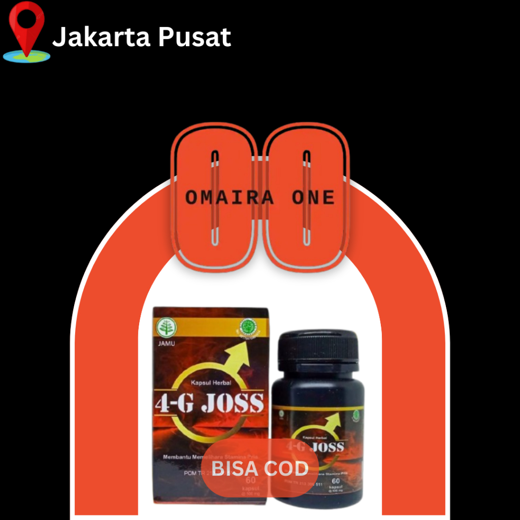 (OkGasCod) 4G Joss Asli Original Obat Herbal Stamina Pria Kuat Berkualitas Bpom -OmairaOne