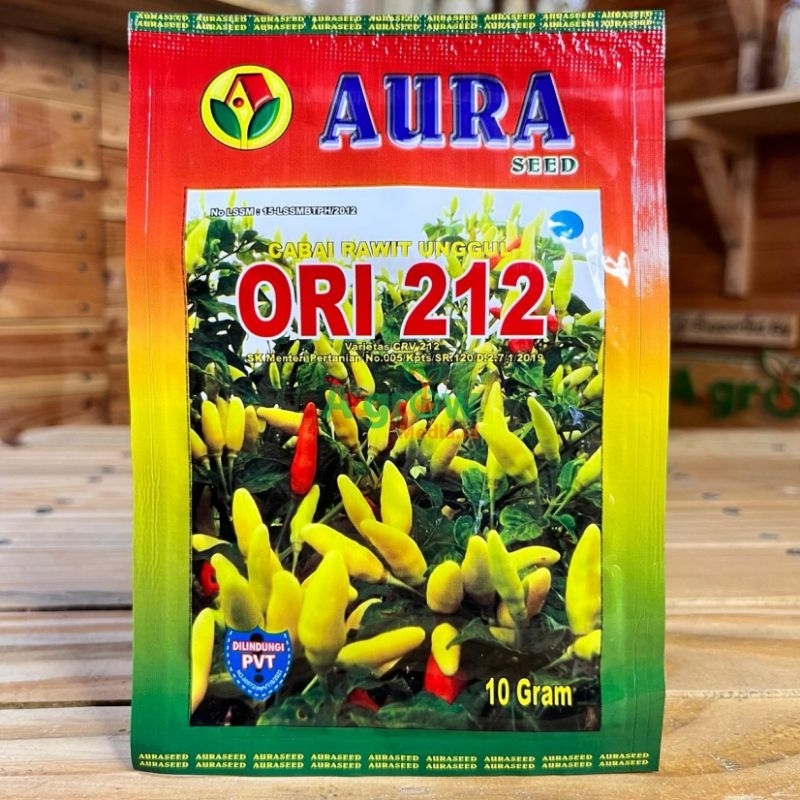 Benih Cabe Rawit ORI 212 AURA seed 10g Kemasan pabrik