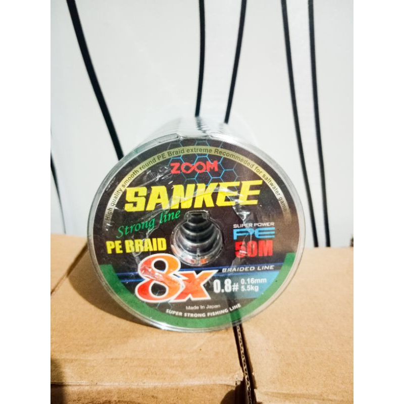 Senar PE Sanke X8 | Senar PE Braid | PE Strong Fine | Senar Pancing Casting