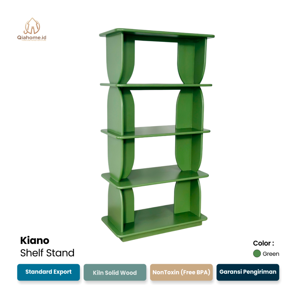 KIANO SHELF STAND  Rak Hiasan Aesthetic  Rak Buku Export  Rak Kayu Aesthetic