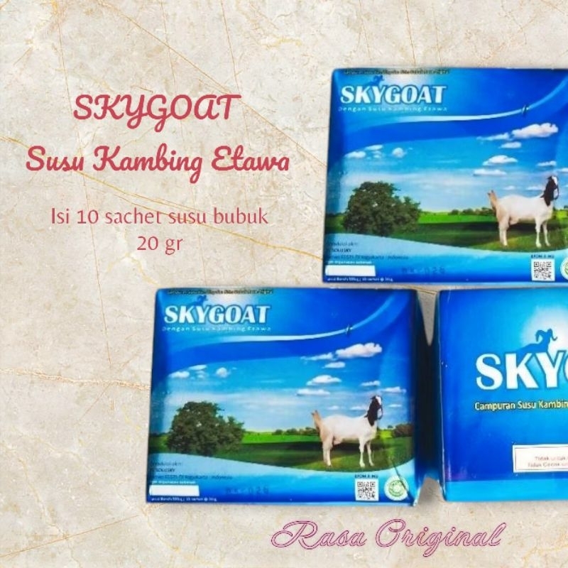 

Susu Kambing Etawa | Skygoat Original| Susu Bubuk | 10 sachet