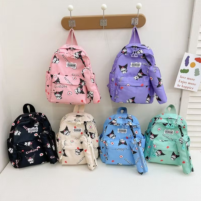 KODE M42N KIMORIID  TAS RANSEL ANAK PEREMPUAN SEKOLAH PAUD TK KARAKTER KUROMI SANRIO UKURAN KECIL UN