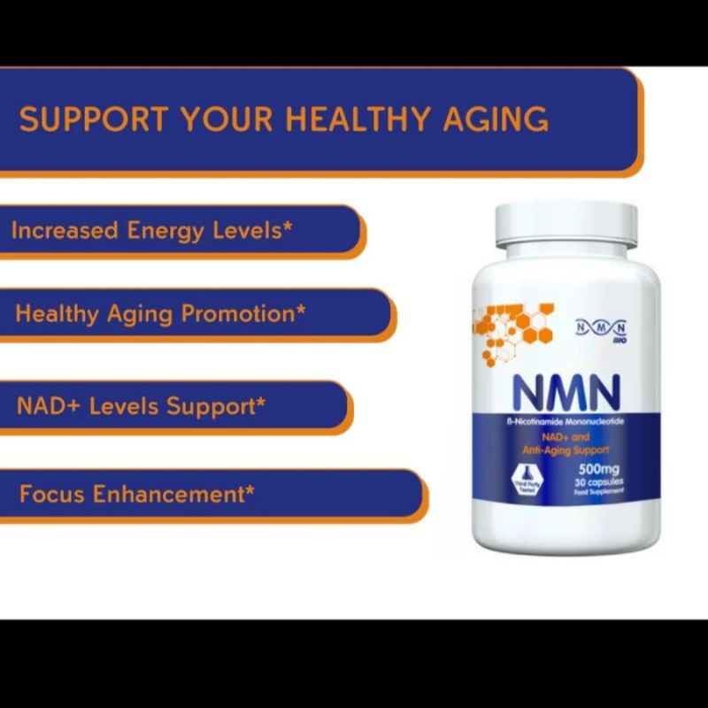 NMN BIO - NICOTINAMIDE MONONUCLEOTIDE - 500mg ANTI AGING & NAD+