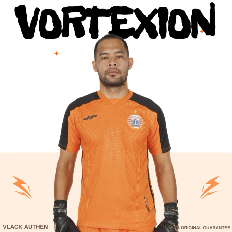 Jersey Persija Jakarta Vortexion GK Away Orange 2023 2024 Original