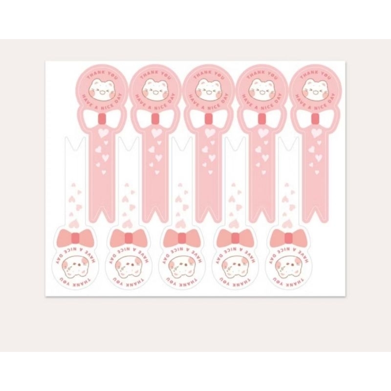 

Stiker thankyou cute isi 100pcs