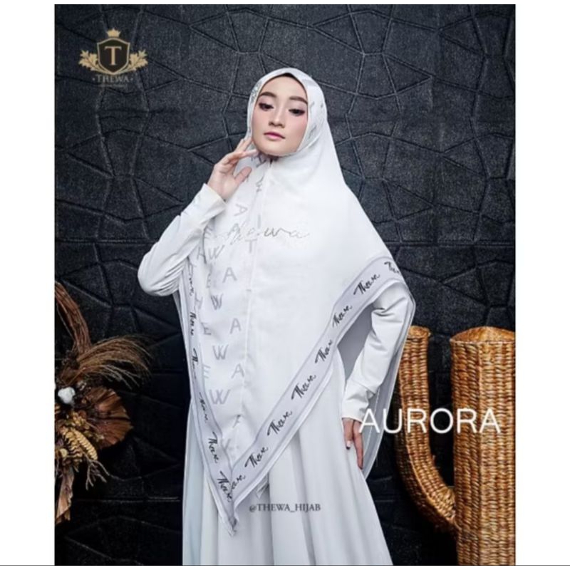 KHIMAR AURORA BY THEWA HIJAB WARNA PUTIH