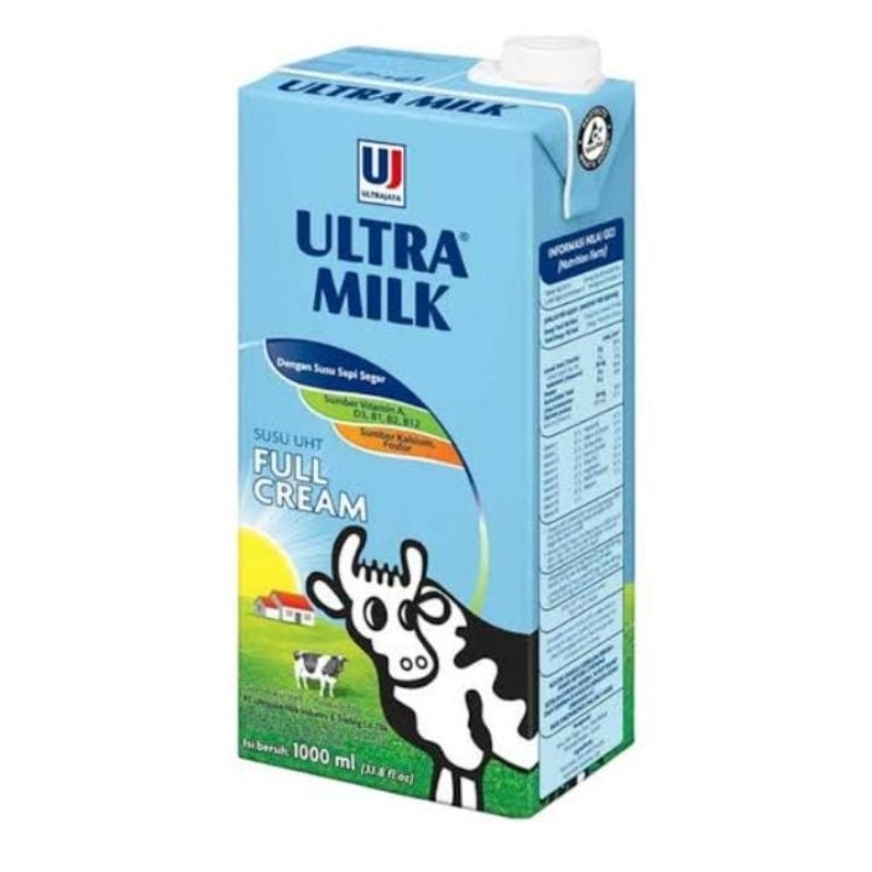 

Susu Ultra Milk Full Cream 1000ml Rasa Original