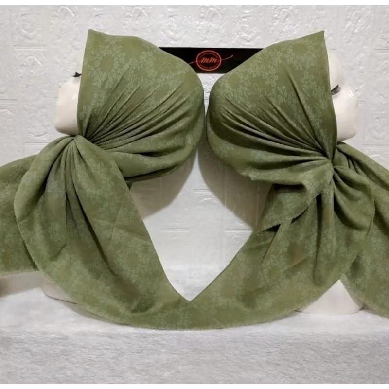 KERUDUNG SEGI EMPAT HIJAB MOTIF PREMIUM RIDIAWAN SAGE