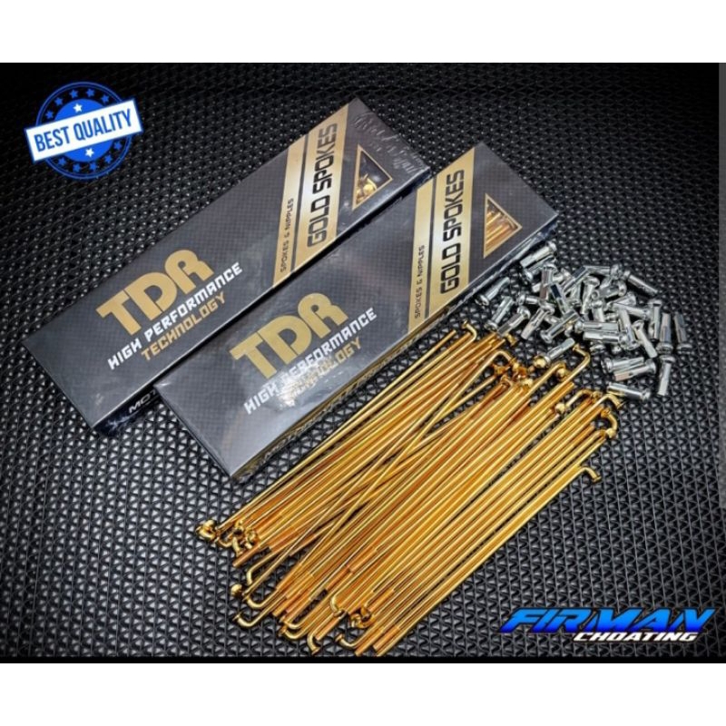 Ruji jari jari Honda grand gold chrome two tone original TDR