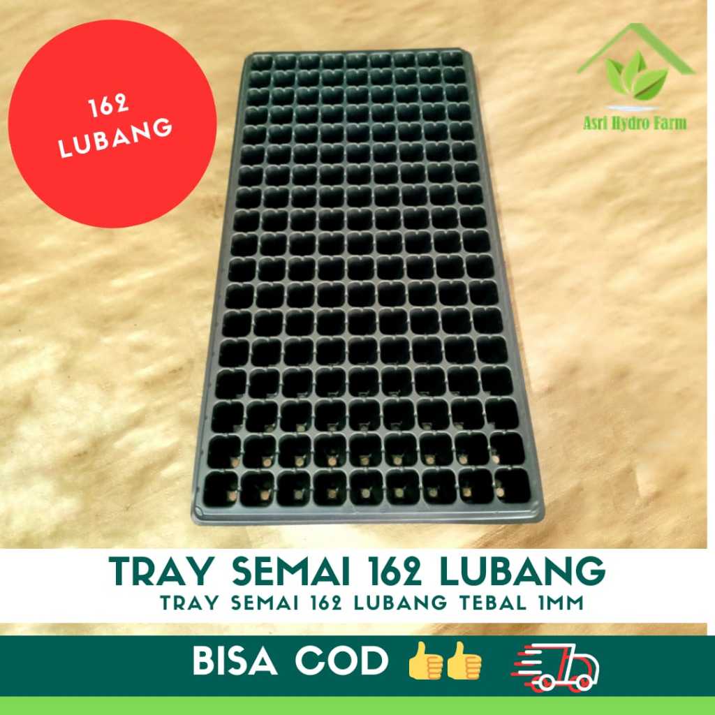 TRAY SEMAI TRAYPOT 162 LUBANG TEBAL 1MM tray semai kebun hidroponik taman tray semai cabe serbaguna