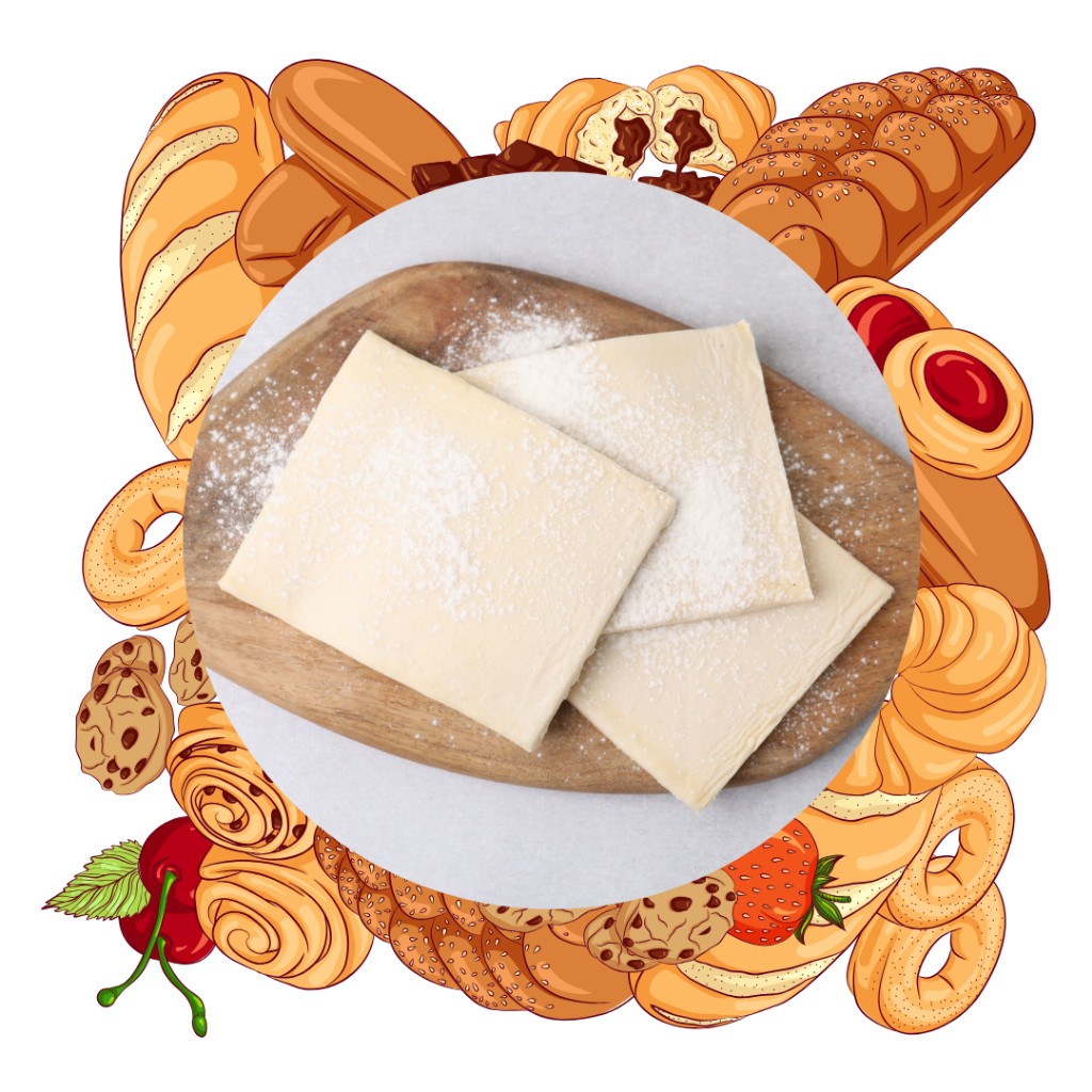 

Puff Pastry Sheet / Pastry Sheet Zuppa Soup 24x24 cm Setara 4 Lembar Ukuran 12x12 (Khusus Instant)