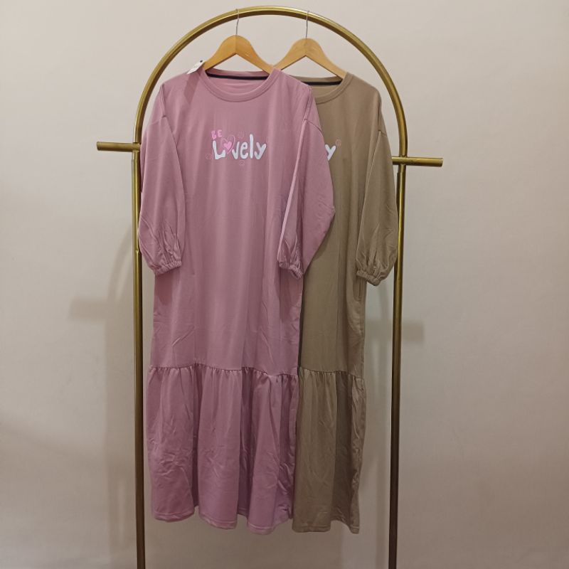 Dress Korean Style Kaos Dress Kaos Dewasa Premium Panjang Kekinian Gamis Long Dress Maxi Wanita Jumb