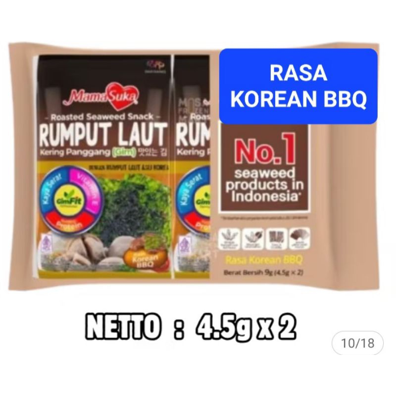 

PAKET RUMPUT LAUT 6 PAX / 12 bungkus KHUSUS RASA KOREAN BBQ