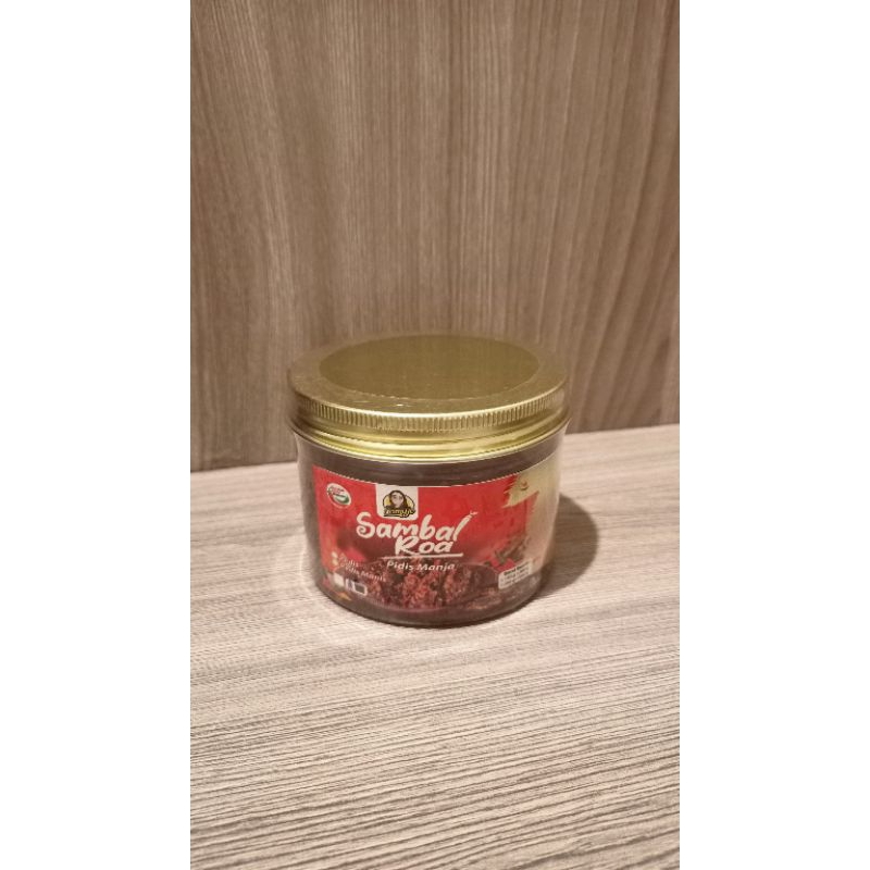 

Sambal Roa pidis Manja CAMUJO kemasan Jar 250gr