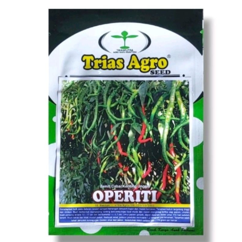 Benih bibit Cabe keriting lokal operiti 10 gr