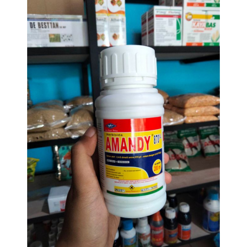 AMANDY 865SL 200 ML HERBISIDA PEMBASMI RUMPUT LIAR PADA TANAMAN PADI CAP KAPAL TERBANG
