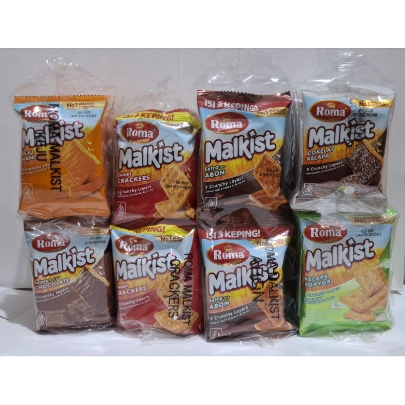 

BISKUIT ROMA MALKIST Rp 1000 ( 1 renceng 10 pcs )