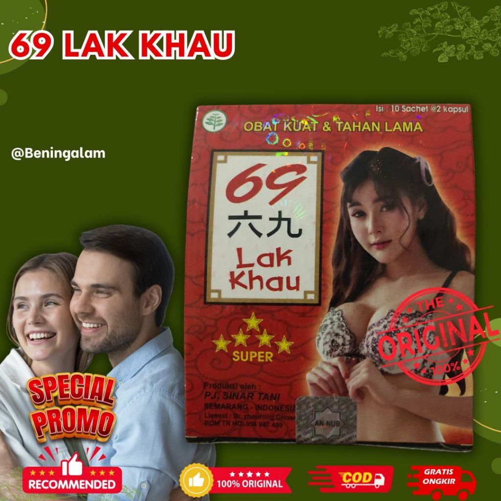

69 Lak Khau Kapsul Stamina Pria Dewasa 10 Sachet