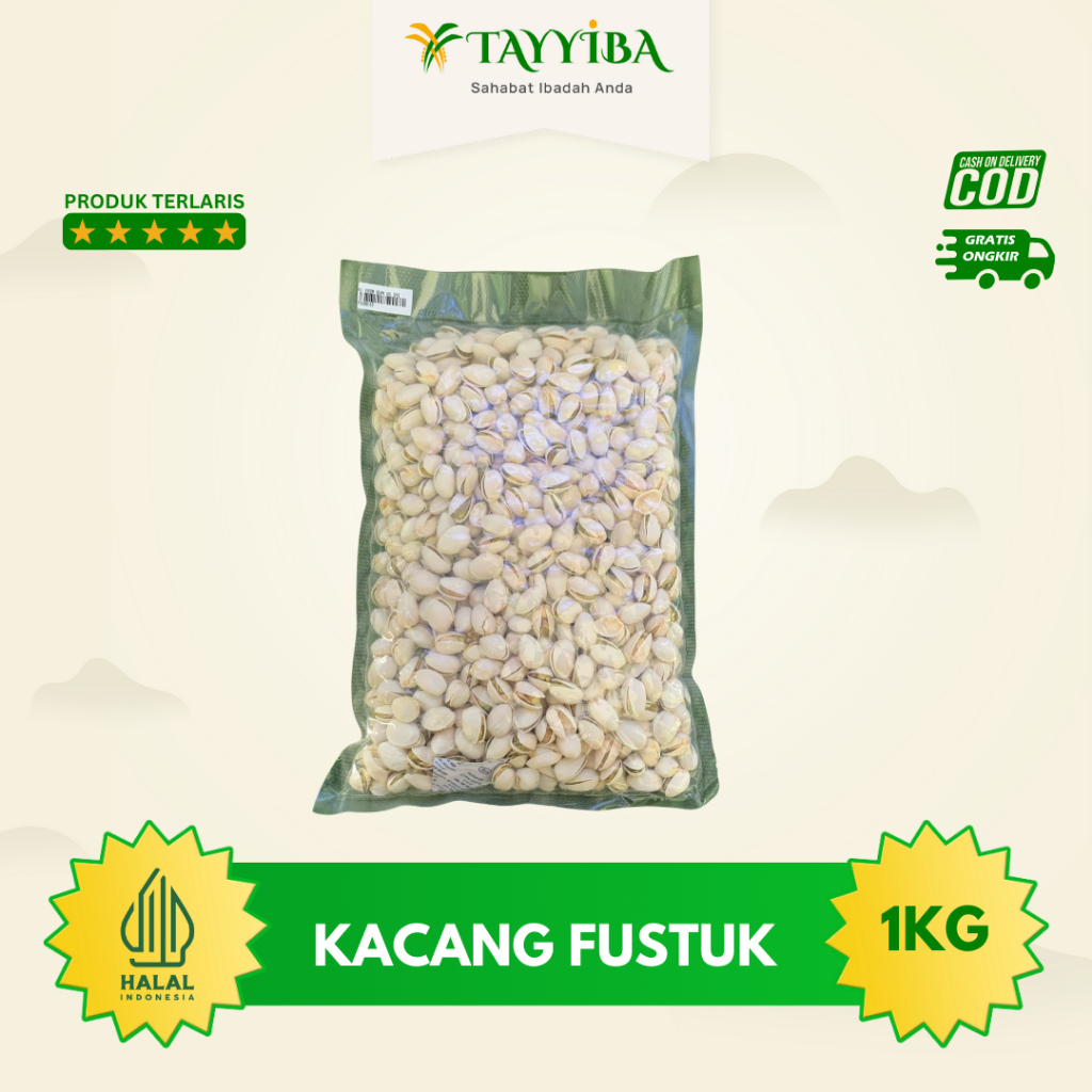 

Kacang Pistachio Premium Quality | Kacang Fustuk | Kacang Arab Murah 1000g 1Kg