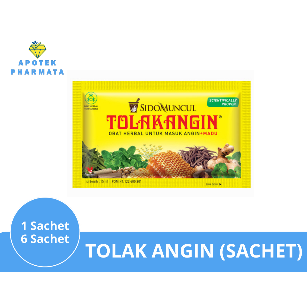 

Tolak Angin Cair Plus Madu (1 / 6 Sachet)