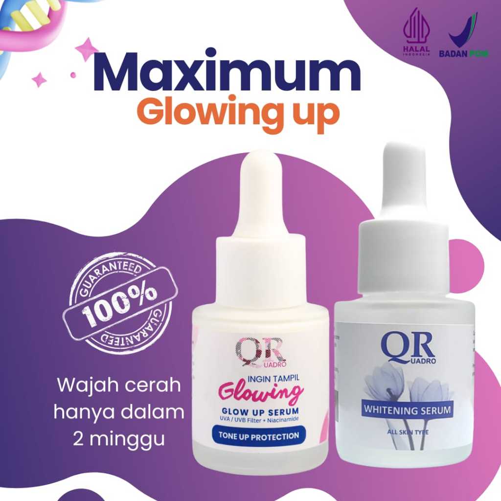 Paket 2in1 Quadro Serum Maximum Glowing