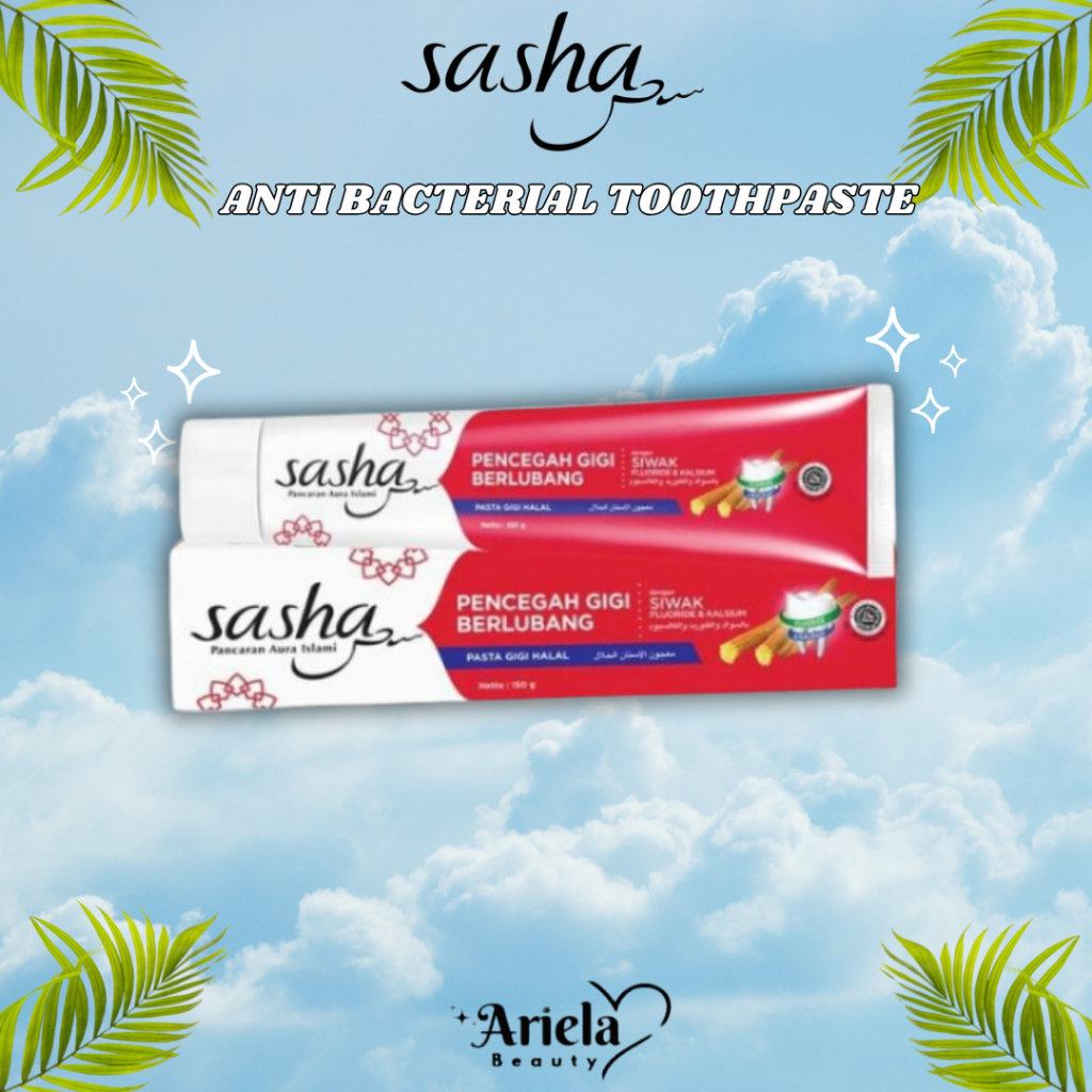 SASHA Pasta Gigi Anti Bacterial Gigi Berlubang (merah)