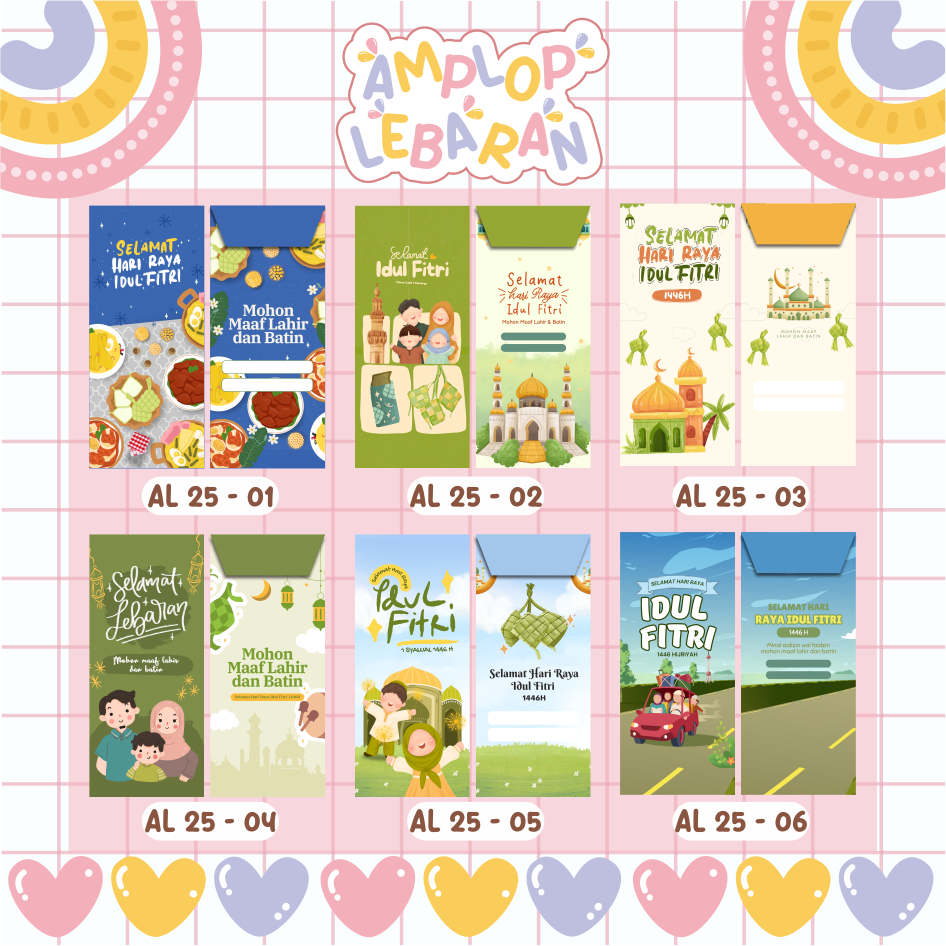 

(Isi 12 pcs) Amplop Lebaran 2025 / Amplop Lebaran 1446H / Amplop Custom / Amplop / Amplop Lebaran Custom