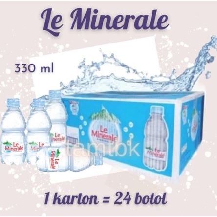 

Le Minerale 330 ML - Air Mineral 1 Dus Isi 24 Botol