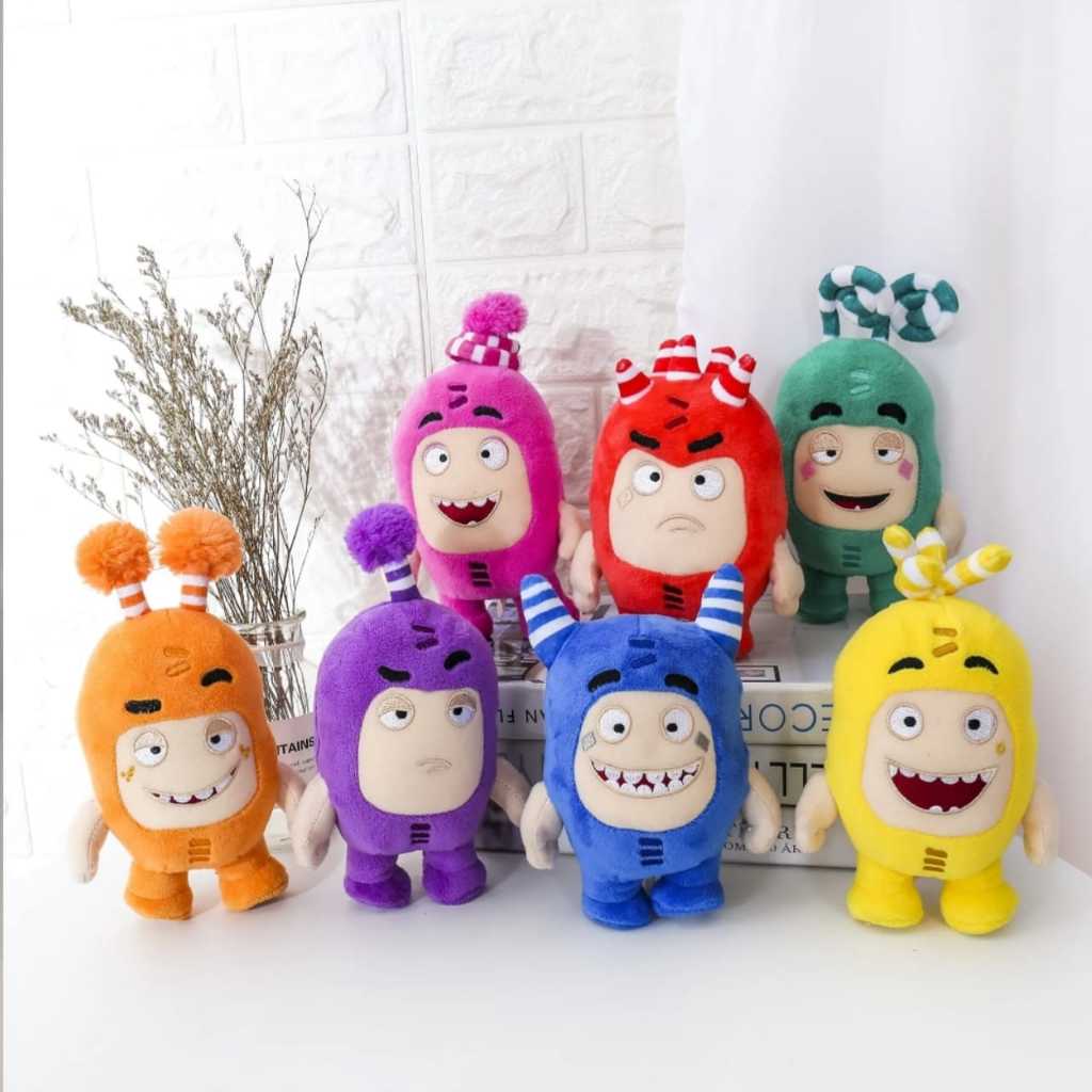 ( Yhomart ) Boneka oddbods lucu imut bahan yelvo mainan boneka serial animasi oddbods