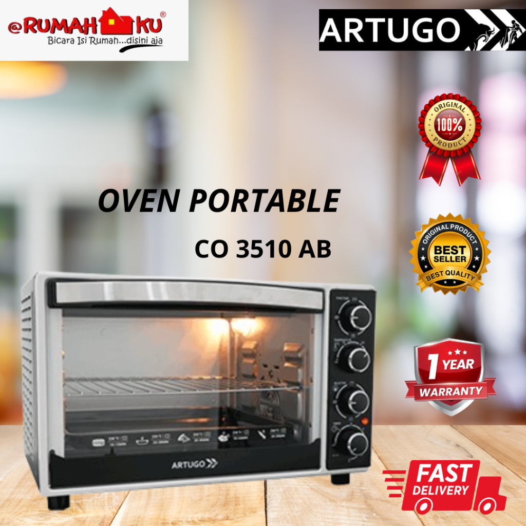 OVEN PORTABLE ARTUGO CO 3510 AB OVEN LISTRIK