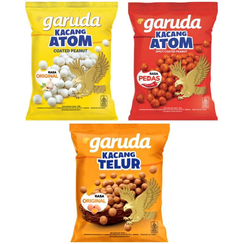 

Garuda Kacang Atom Original Pedas kacang telur