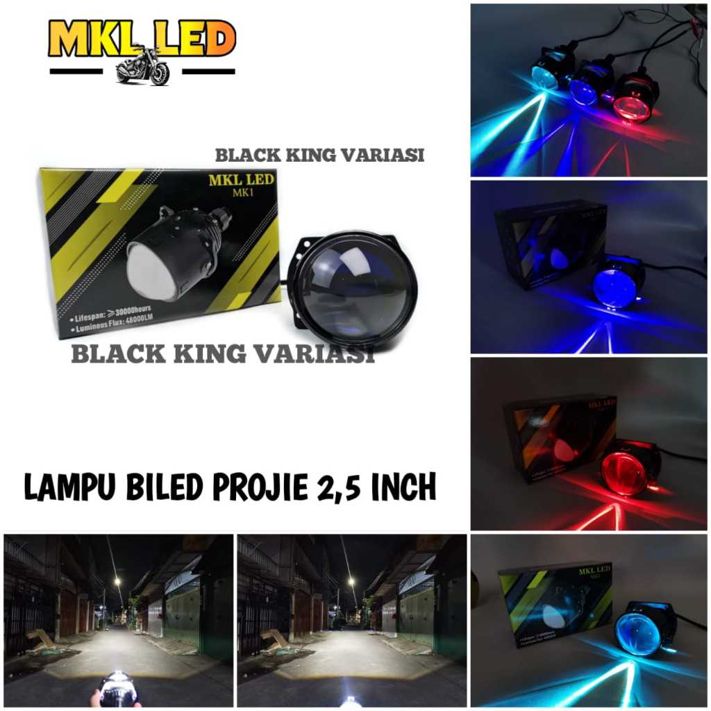 Lampu Biled 2,5 inch Lampu Projector Projie Biled 2,5 inch Biled 2.5 inch Bluelens Lampu LED Projie 
